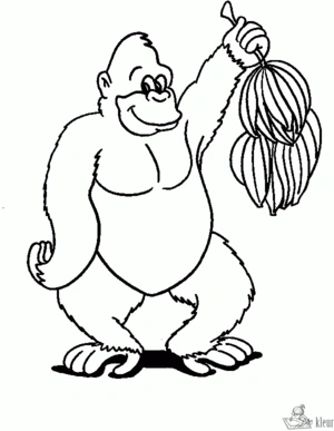 Aap 72 kleurplaat om te printen en kleuren