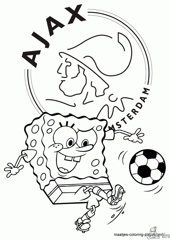 Ajax 1 kleurplaat