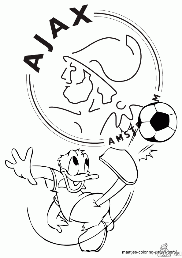Ajax 3 kleurplaat