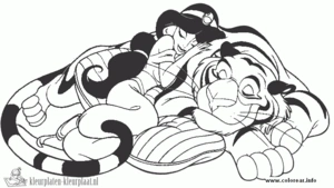 Aladdin 1 kleurplaat om te printen en kleuren