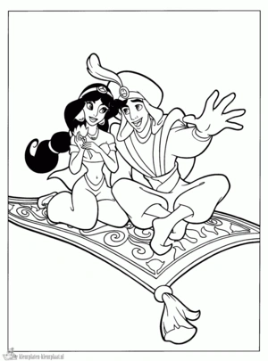 Aladdin 19 kleurplaat om te printen en kleuren