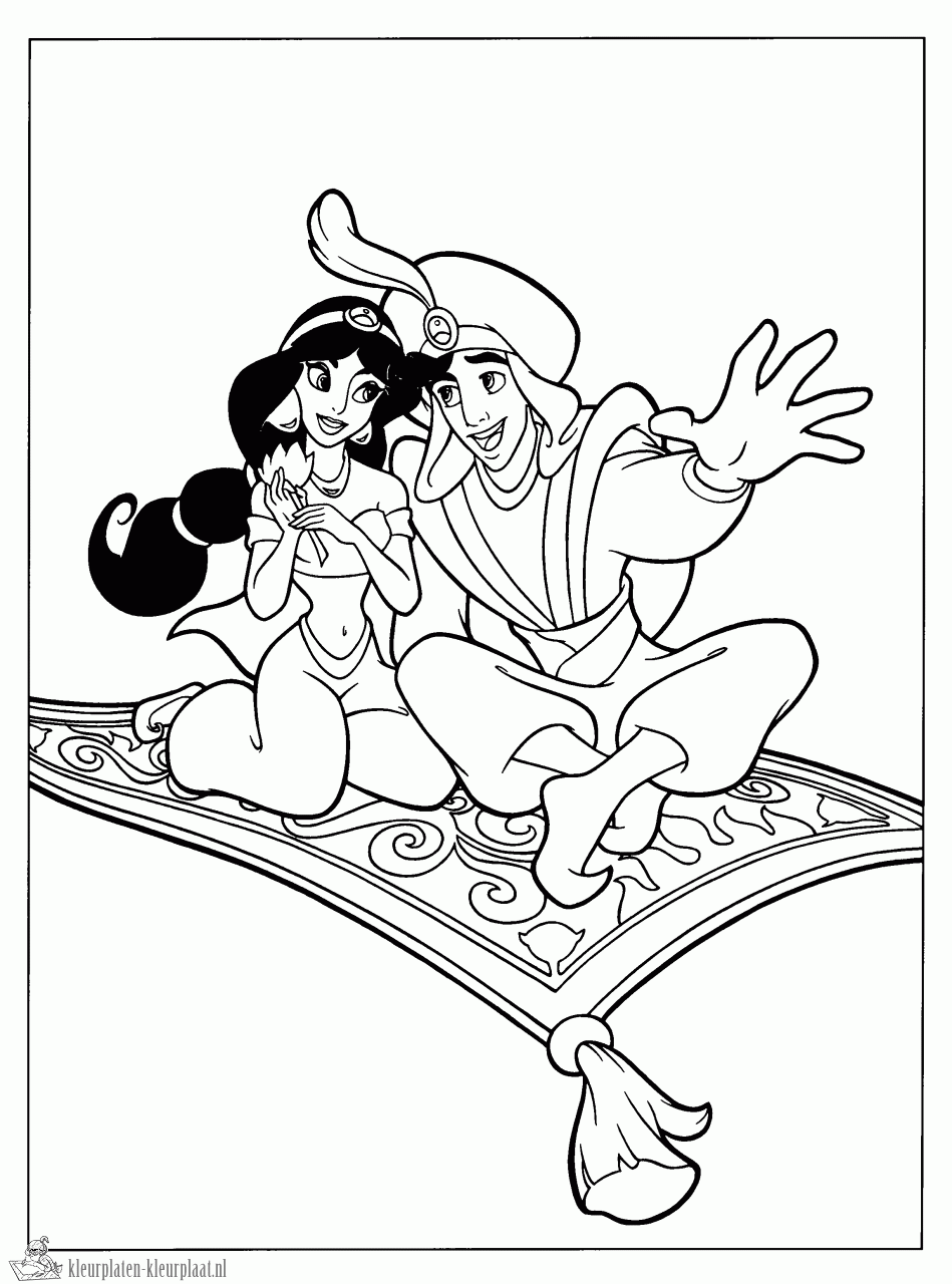 Aladdin 19 kleurplaat