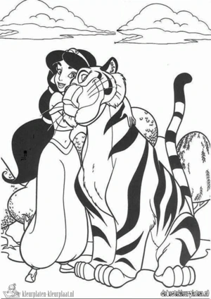 Aladdin 2 kleurplaat om te printen en kleuren