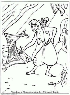 Aladdin 26 kleurplaat om te printen en kleuren