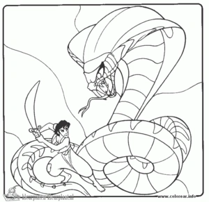 Aladdin 36 kleurplaat om te printen en kleuren
