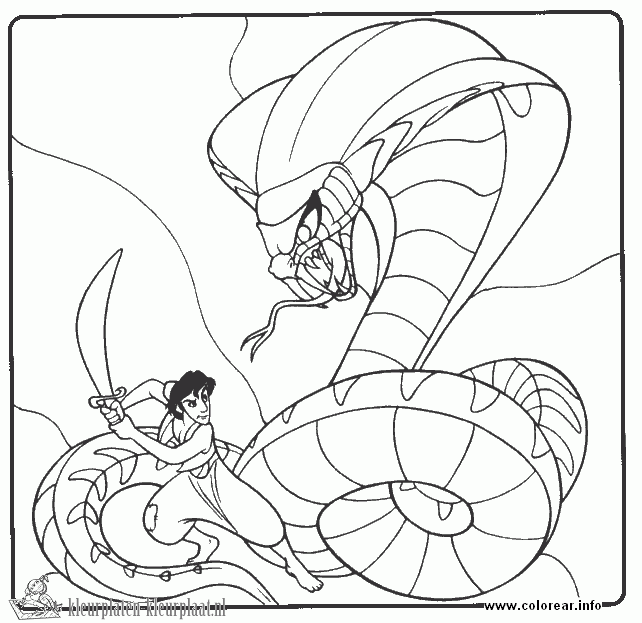 Aladdin 36 kleurplaat