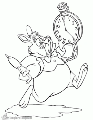 Alice in wonderland 18 kleurplaat om te printen en kleuren