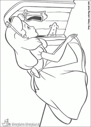 Alice in wonderland 23 kleurplaat om te printen en kleuren