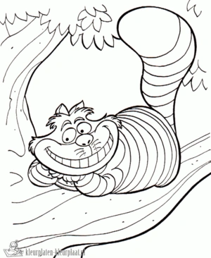 Alice in wonderland 26 kleurplaat om te printen en kleuren