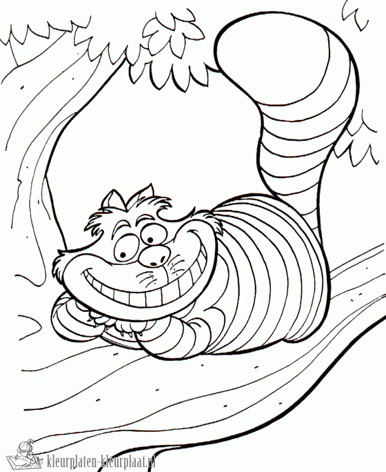 Alice in wonderland 26 kleurplaat