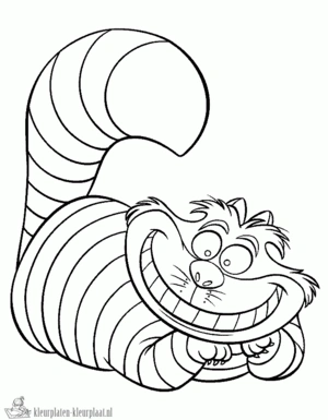 Alice in wonderland 27 kleurplaat om te printen en kleuren