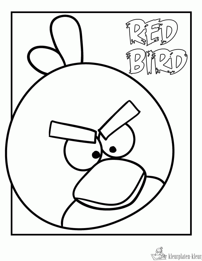 Angry birds 11 kleurplaat