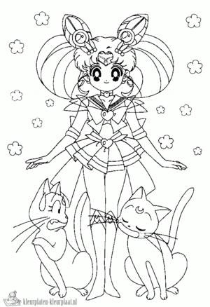 Anime 12 kleurplaat om te printen en kleuren