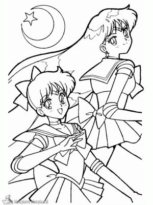 Anime 14 kleurplaat om te printen en kleuren