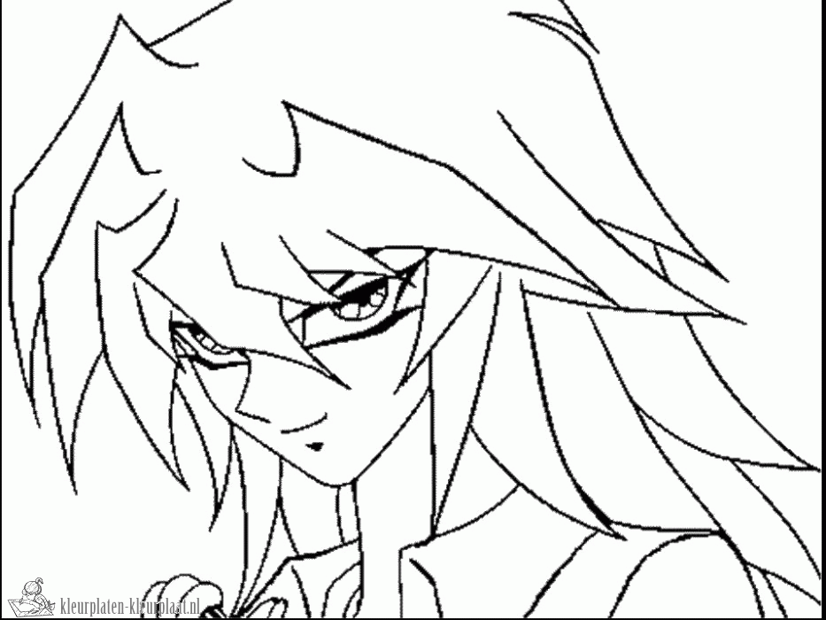 Anime 16 kleurplaat