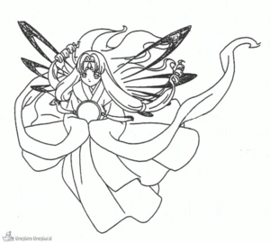 Anime 17 kleurplaat om te printen en kleuren