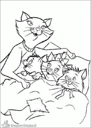 Aristocats 15 kleurplaat om te printen en kleuren