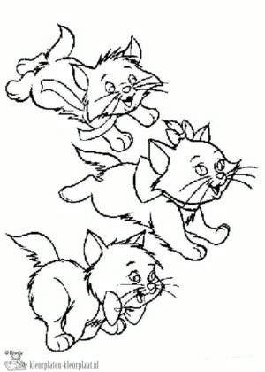 Aristocats 16 kleurplaat om te printen en kleuren