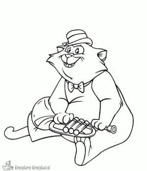 Aristocats 17 kleurplaat om te printen en kleuren