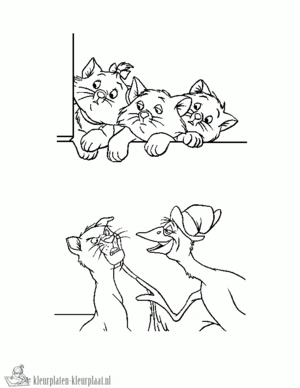 Aristocats 19 kleurplaat om te printen en kleuren