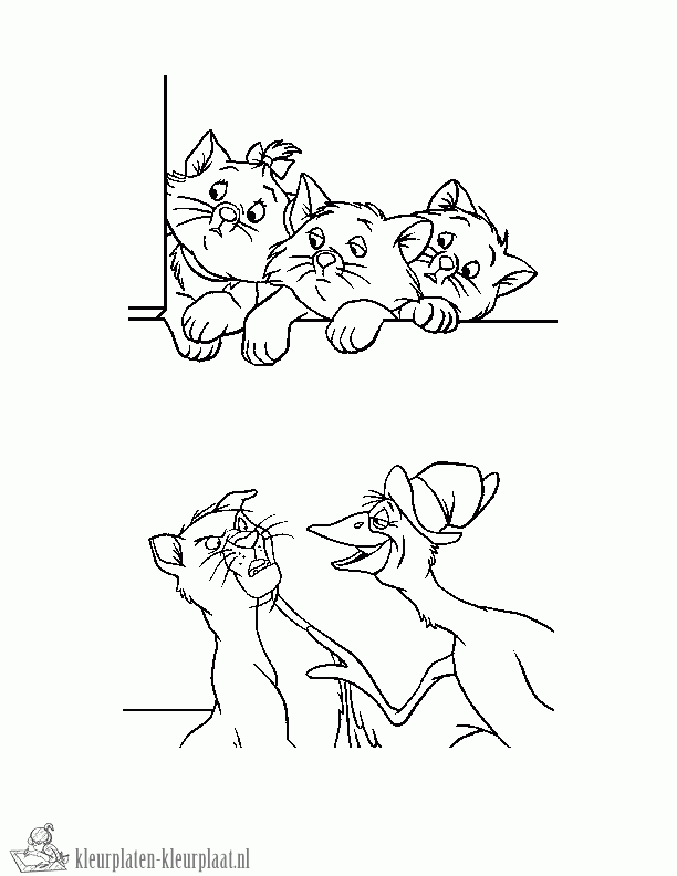 Aristocats 19 kleurplaat