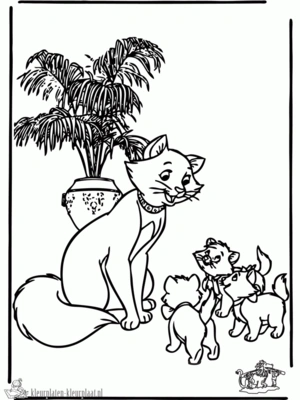 Aristocats 21 kleurplaat om te printen en kleuren