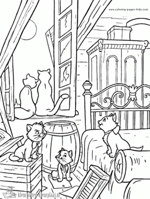 Aristocats 23 kleurplaat om te printen en kleuren
