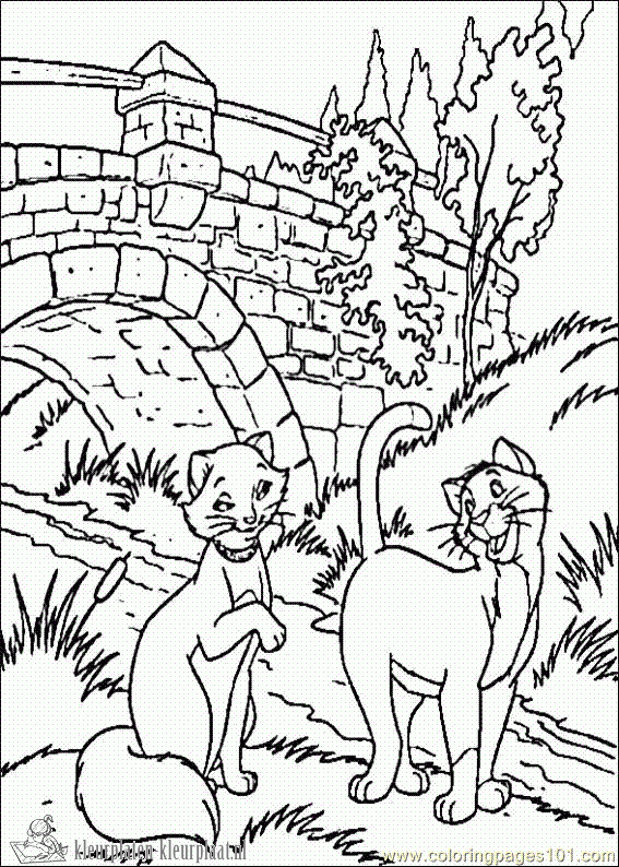 Aristocats 24 kleurplaat