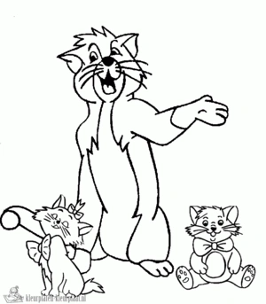 Aristocats 29 kleurplaat om te printen en kleuren