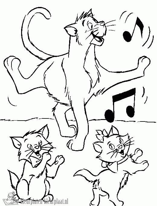 Aristocats 7 kleurplaat
