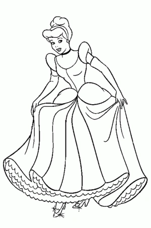 Assepoester 1 kleurplaat om te printen en kleuren