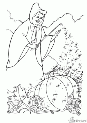 Assepoester 11 kleurplaat om te printen en kleuren