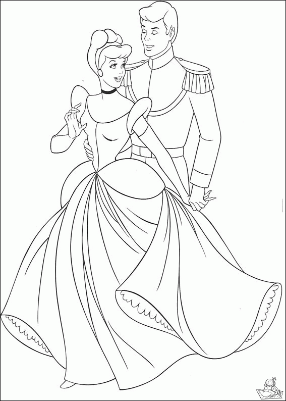 Assepoester 12 kleurplaat