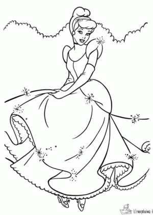 Assepoester 13 kleurplaat om te printen en kleuren