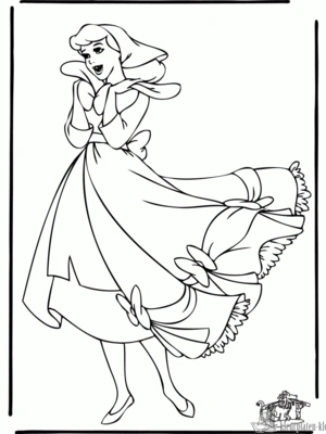 Assepoester 14 kleurplaat om te printen en kleuren