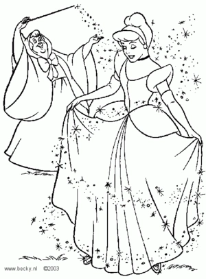 Assepoester 19 kleurplaat om te printen en kleuren