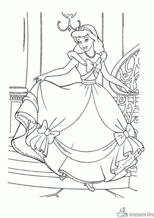 Assepoester 24 kleurplaat om te printen en kleuren