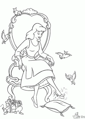 Assepoester 28 kleurplaat om te printen en kleuren