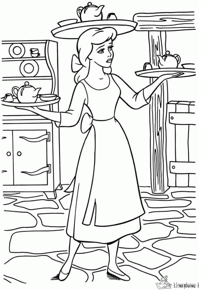 Assepoester 36 kleurplaat