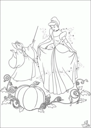 Assepoester 4 kleurplaat om te printen en kleuren