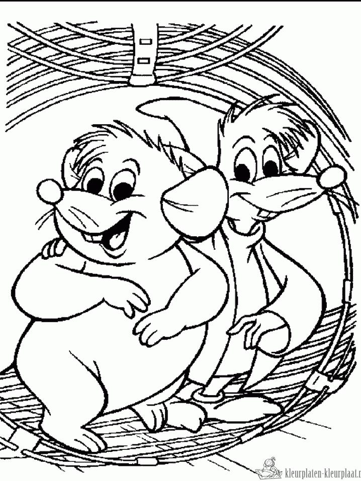 Assepoester 40 kleurplaat