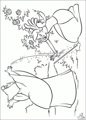 Assepoester 41 kleurplaat om te printen en kleuren