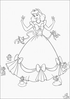 Assepoester 46 kleurplaat om te printen en kleuren