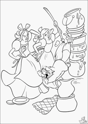 Assepoester 47 kleurplaat om te printen en kleuren