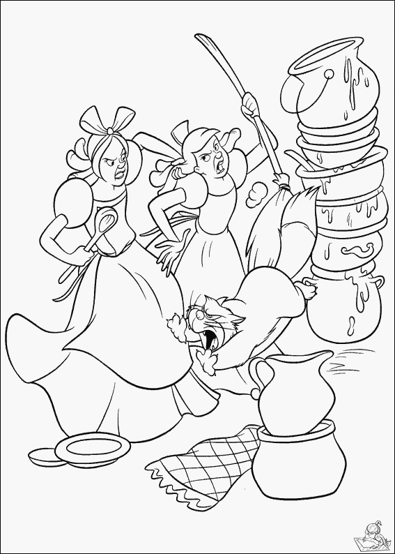 Assepoester 47 kleurplaat