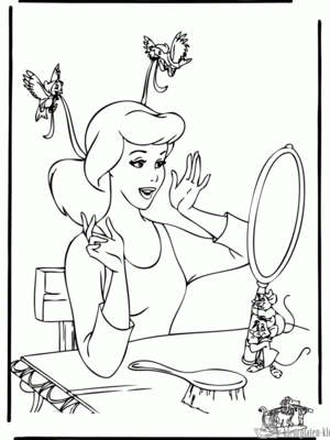 Assepoester 5 kleurplaat om te printen en kleuren