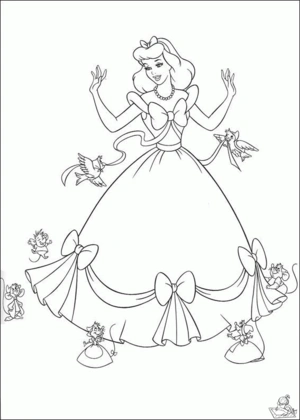 Assepoester 54 kleurplaat om te printen en kleuren