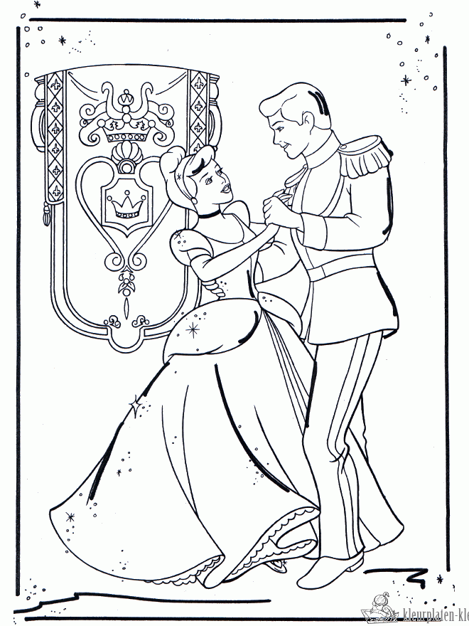 Assepoester 55 kleurplaat