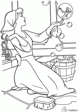 Assepoester 61 kleurplaat om te printen en kleuren