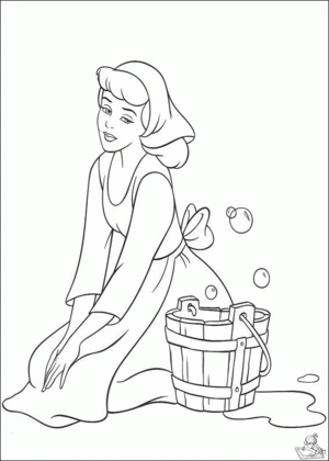 Assepoester 9 kleurplaat om te printen en kleuren